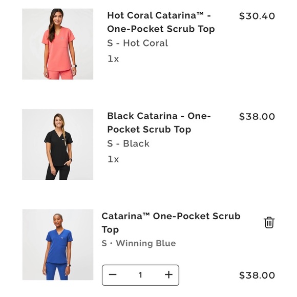 FIGS Catrina Top Bundle, willing to sell separately - Picture 3 of 3